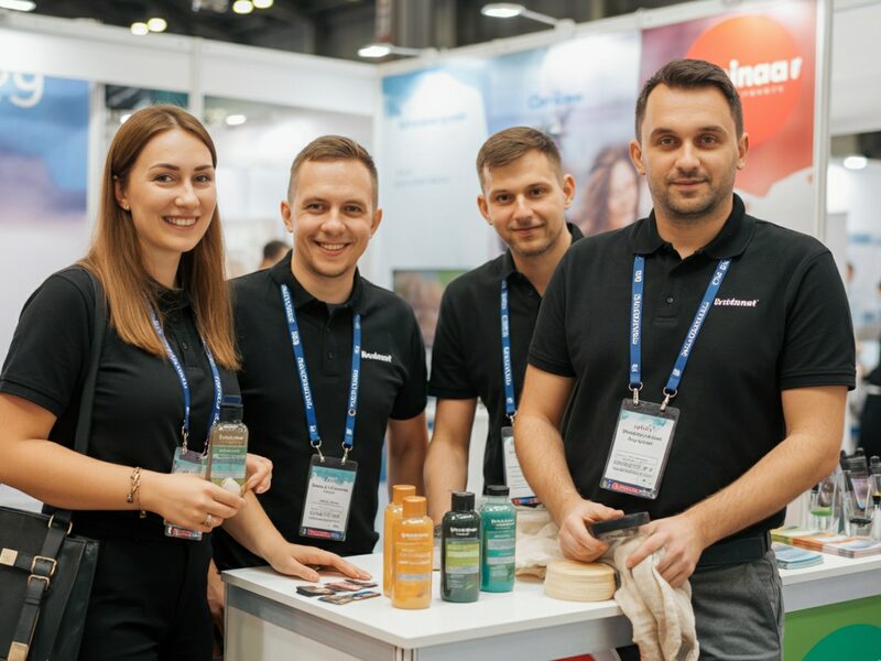 Promotion-Team an einem bunten Aktionsstand
